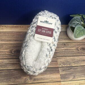 NWT Northeast Outfitters Women's Cozy Cabin Slippers Size S/M (Spacedye Grey)